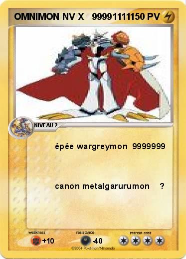Pokemon OMNIMON NV X   99991111