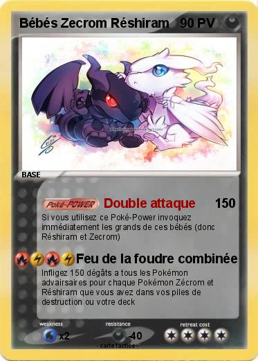 Pokemon Bébés Zecrom Réshiram