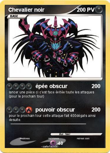 Pokemon Chevalier noir
