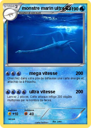 Pokemon monstre marin ultra EX