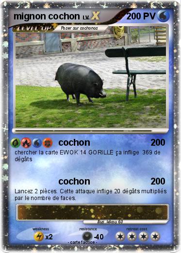 Pokemon mignon cochon