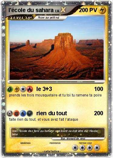Pokemon l'école du sahara