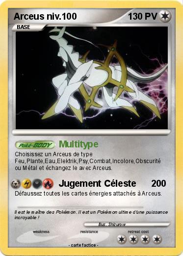 Pokemon Arceus niv.100