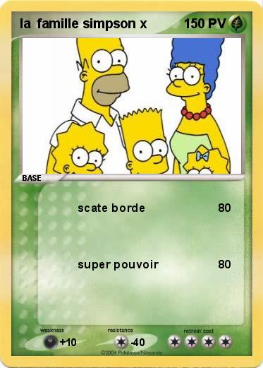 Pokemon la  famille simpson x