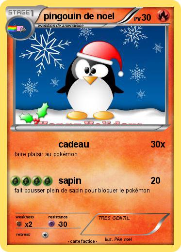 Pokemon pingouin de noel