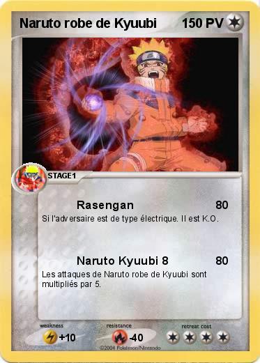 Pokemon Naruto robe de Kyuubi