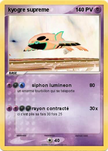 Pokemon kyogre supreme 