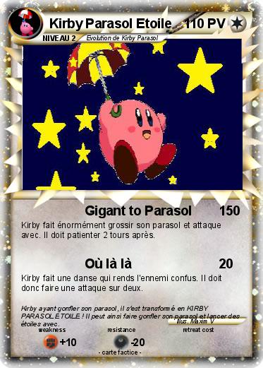 Pokemon Kirby Parasol Etoile