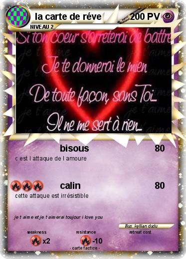 Pokemon la carte de réve