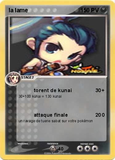 Pokemon la lame                                  