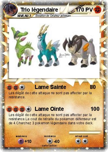 Pokemon Trio légendaire