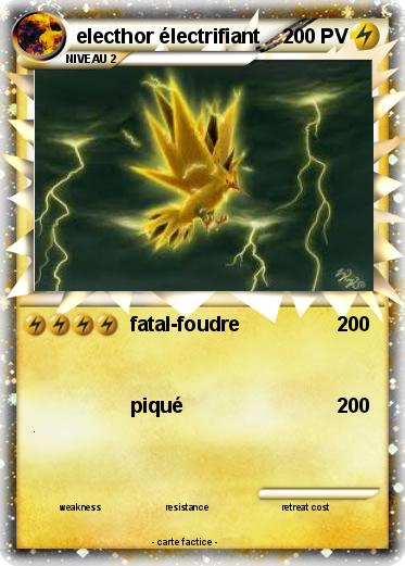 Pokemon electhor électrifiant