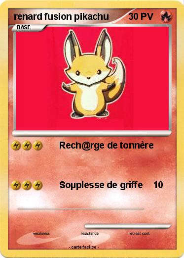 Pokemon renard fusion pikachu