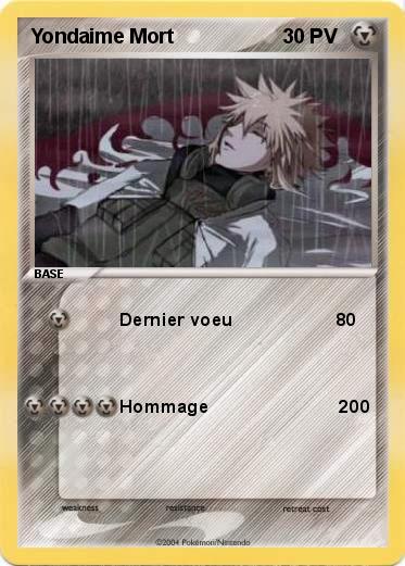Pokemon Yondaime Mort