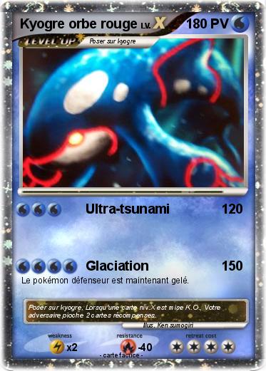 Pokemon Kyogre orbe rouge