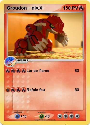 Pokemon Groudon    niv.X