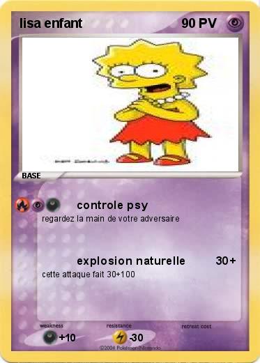 Pokemon lisa enfant