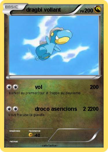 Pokemon dragbi vollant