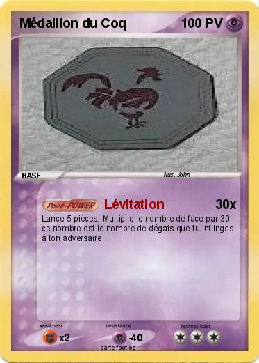 Pokemon Médaillon du Coq