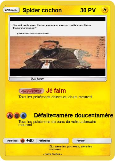 Pokemon Spider cochon