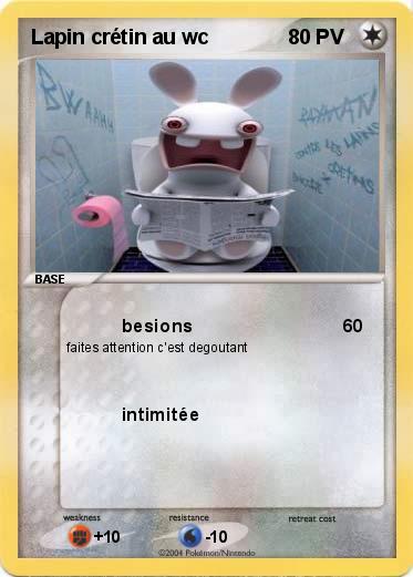 Pokemon Lapin crétin au wc