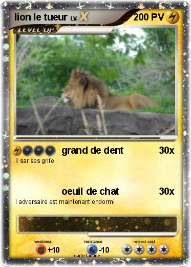 Pokemon lion le tueur