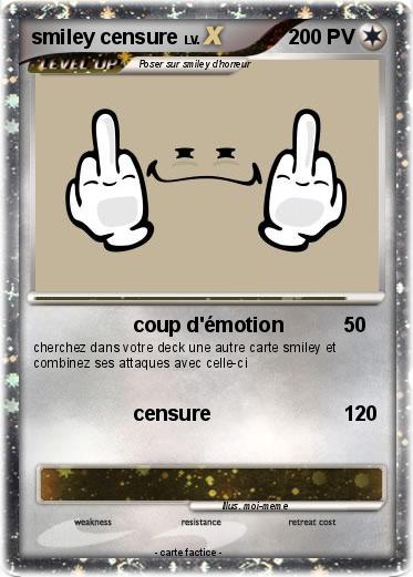 Pokemon smiley censure
