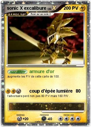 Pokemon sonic X excalibure