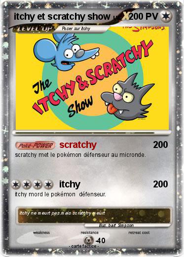 Pokemon itchy et scratchy show