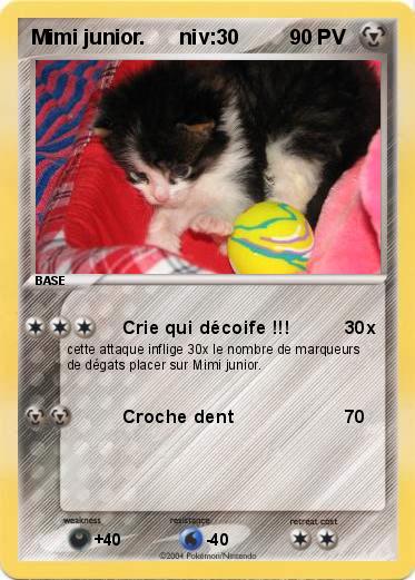 Pokemon Mimi junior.      niv:30