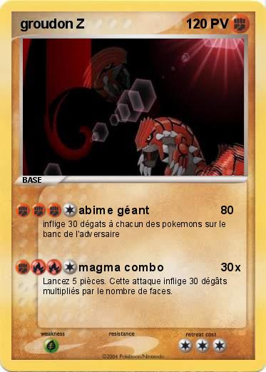 Pokemon groudon Z
