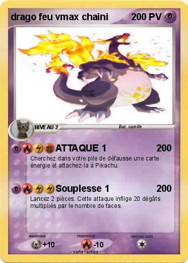 Pokemon drago feu vmax chaini