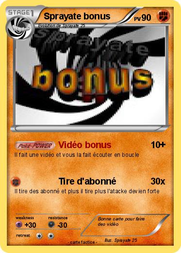 Pokemon Sprayate bonus