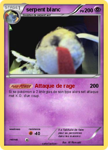 Pokemon serpent blanc