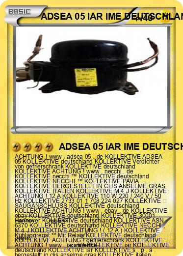 Pokemon ADSEA 05 IAR IME DEUTSCHLAND