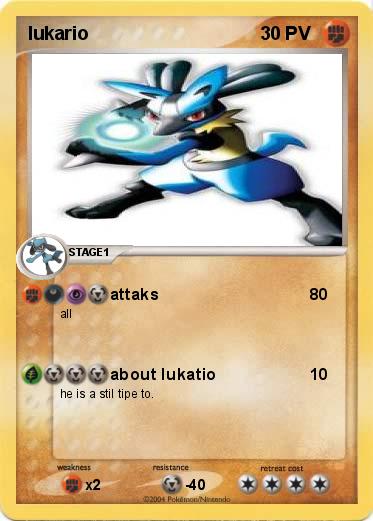 Pokemon lukario