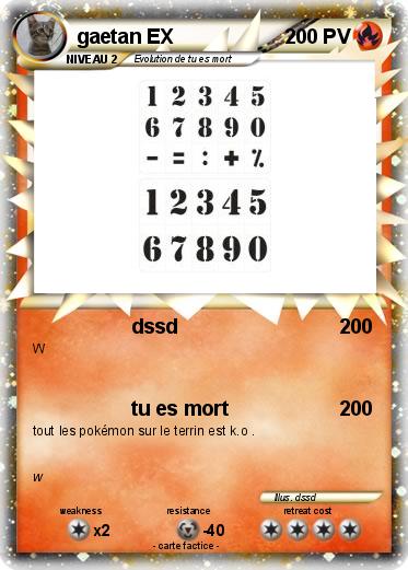 Pokemon gaetan EX