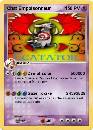 Pokemon Chat Empoisonneur