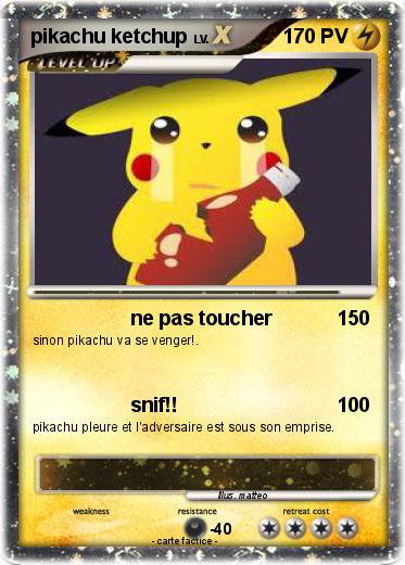 Pokemon pikachu ketchup