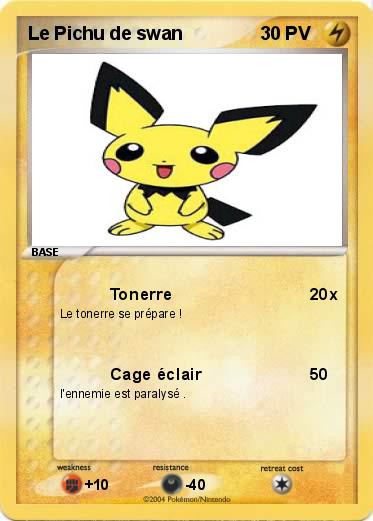 Pokemon Le Pichu de swan 