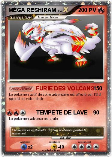 Pokemon MÉGA RESHIRAM