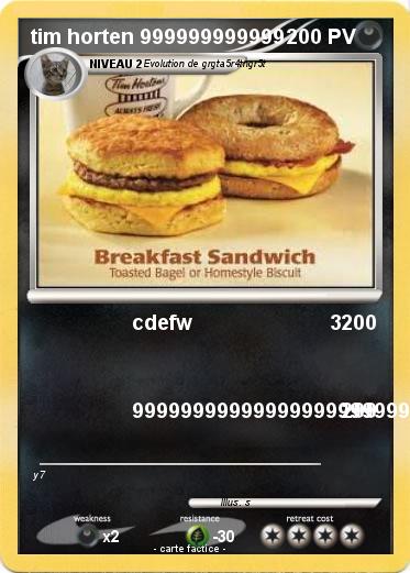 Pokemon tim horten 999999999999