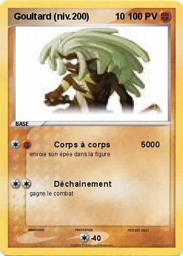 Pokemon Goultard (niv.200)          10 