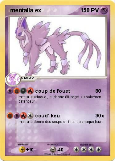 Pokemon  mentalia ex 