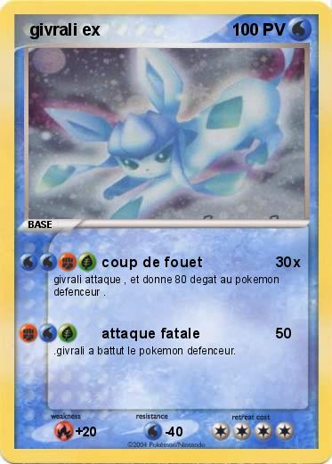 Pokemon  givrali ex