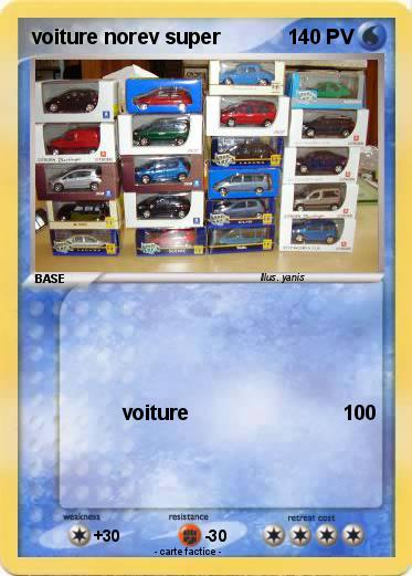 Pokemon voiture norev super
