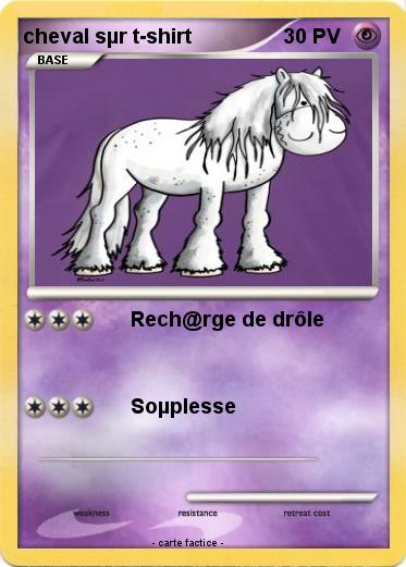Pokemon cheval sµr t-shirt