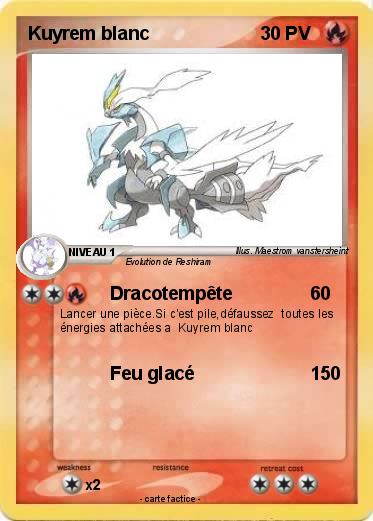 Pokemon Kuyrem blanc