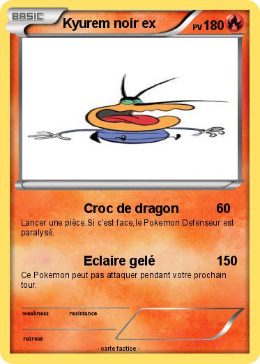 Pokemon Kyurem noir ex