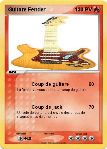Pokemon Guitare Fender